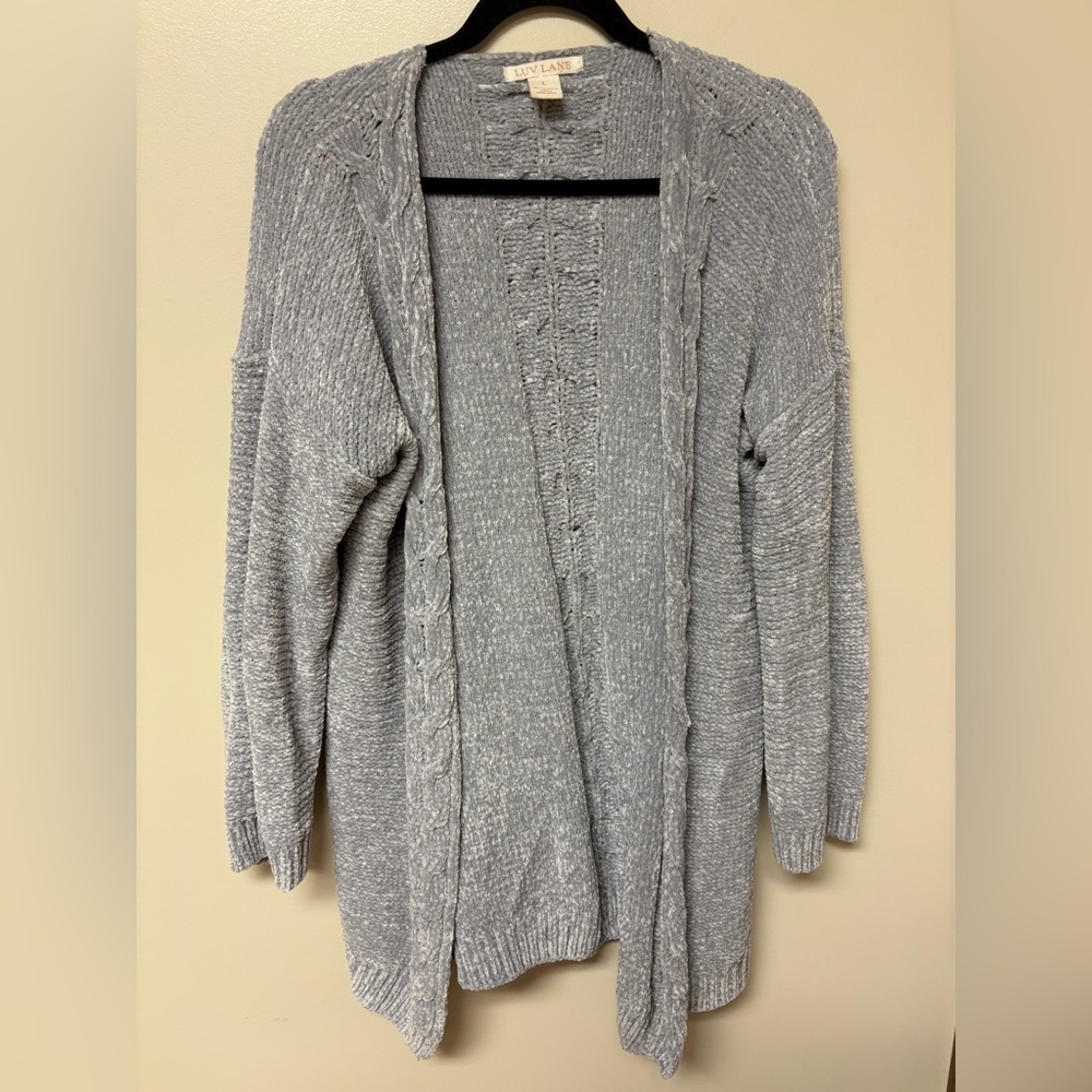Luv Lane Cozy Light Gray Women's Sweater